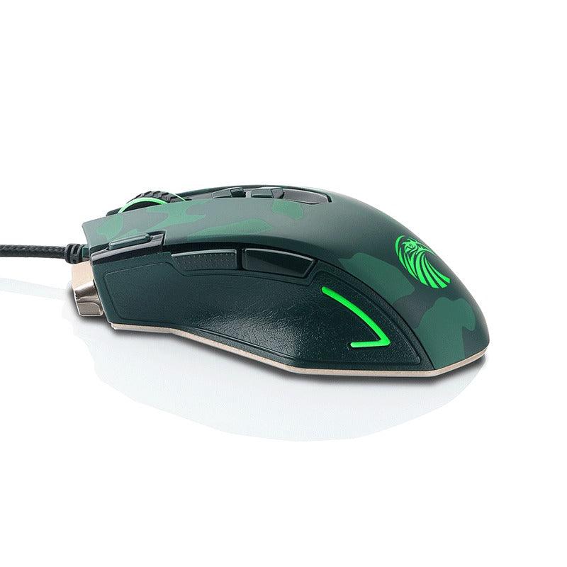 E-YOOSO X-3 Ergonomic Gaming Mouse (Green Camouflage) - DataBlitz