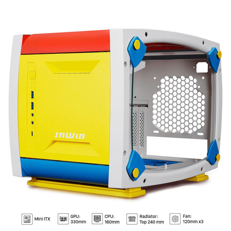 Inwin Explorer Mini-ITX Tower Pc Case (Justice White) - DataBlitz