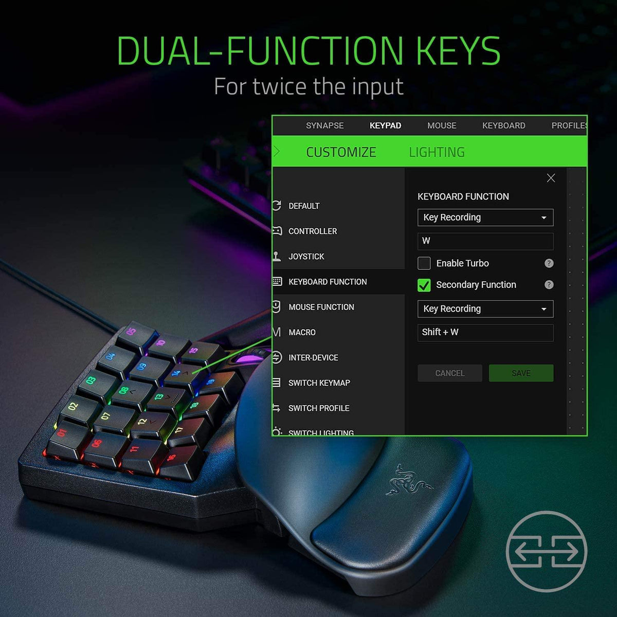 RAZER TARTARUS PRO ANALOG OPTICAL GAMING KEYPAD - DataBlitz