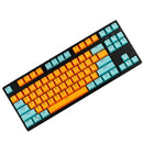 104 Doubleshot OEM PBT Keycaps (Green Orange) - DataBlitz