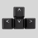 TAIHAO RUBBER DOUBLE SHOT BACKLIT GAMING WASD KEYCAPS SET FOR CHERRY MX SWITCH TYPE (8-KEYS) (BLACK) - DataBlitz