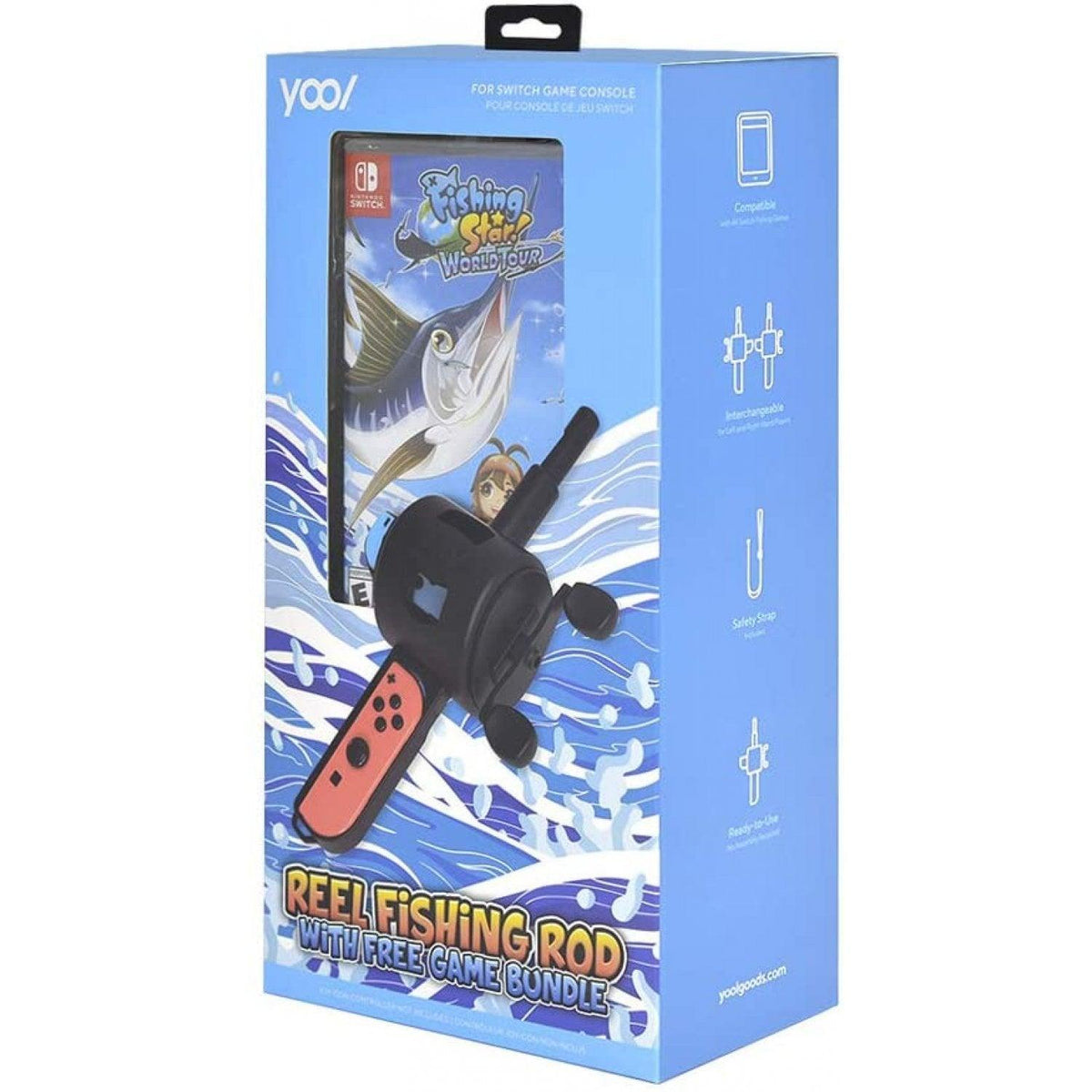 Nintendo Switch Reel Fishing Rod With Free Game Bundle