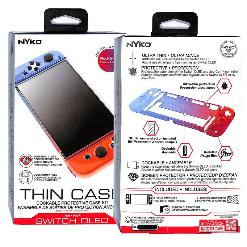 NYKO NSW THIN CASE FOR SWITCH OLED (RED/BLUE) - DataBlitz