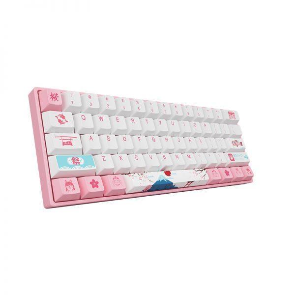 Akko World Tour Tokyo 3061S 60% 61-Key Pink Mechanical Gaming Keyboard, RGB  Backlit, Hot-swappable Wired with OSA Profile PBT Keycaps and NKRO,  Programmable for Mac&Win (Jelly Purple Switches) : Buy Online at