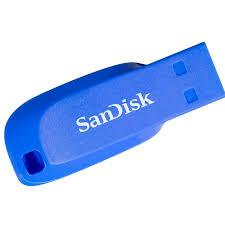 SANDISK CRUZER BLADE USB FLASH DRIVE 32GB (BLUE) - DataBlitz