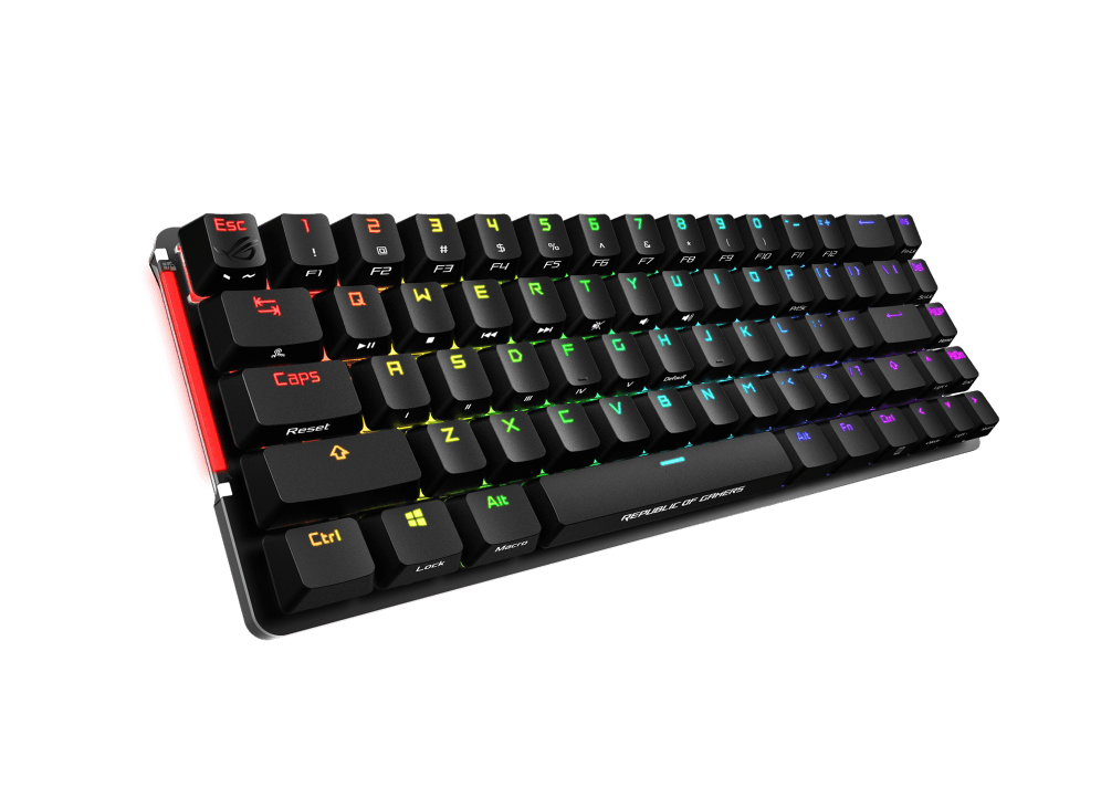 ASUS ROG FALCHION 65% WIRELESS MECHANICAL GAMING KEYBOARD (MX CHERRY-RGB RED LINEAR & EFFORTLESS) - DataBlitz
