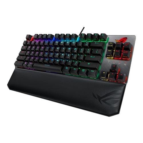 ASUS ROG STRIX X801 RGB SCOPE TKL DELUXE MECHANICAL GAMING KEYBOARD (CHERRY MX RGB BLUE) - DataBlitz