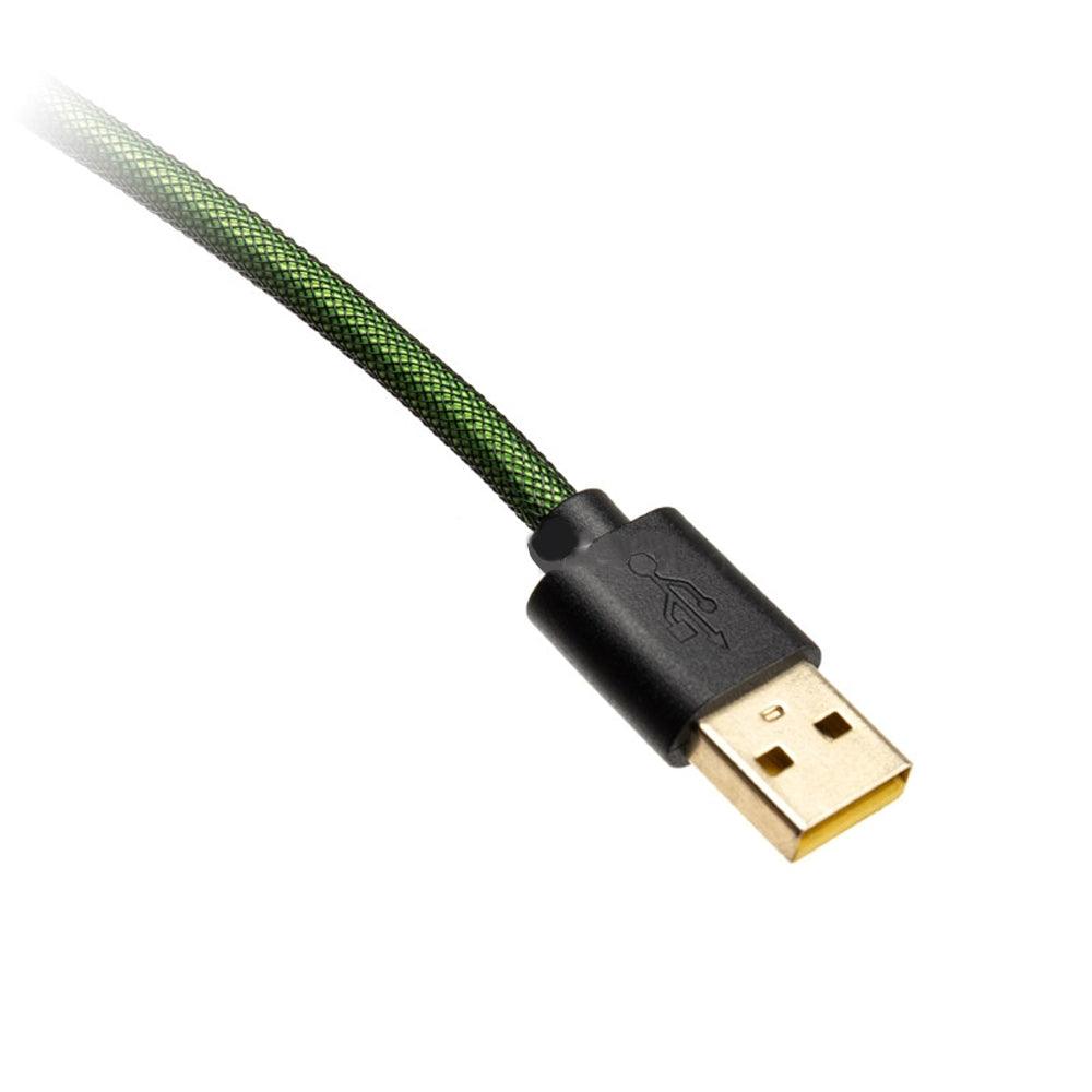 DUCKY ARMY GREEN EDITION PREMICORD COILED KEYBOARD CABLE (DKCC-AGCNC1) - DataBlitz