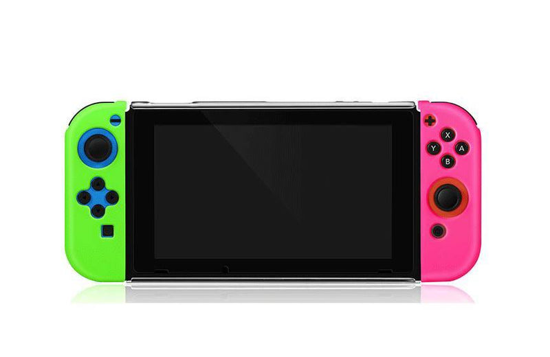 AKITOMO NSW JOY-CON (L/R) SILICON COVER GREEN/PINK (AKSW-107GP) - DataBlitz