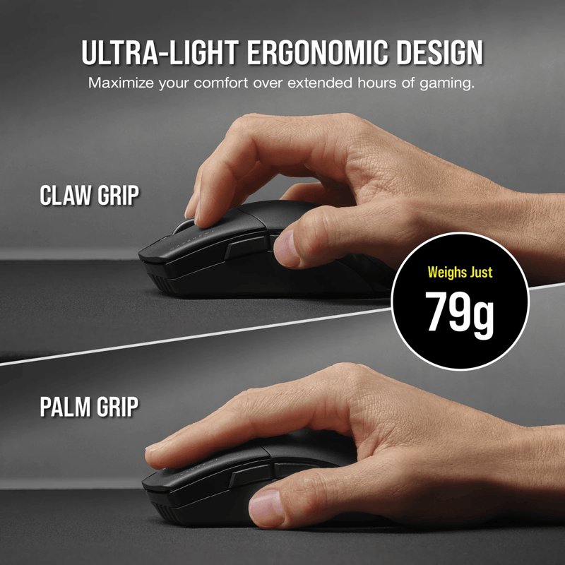 CORSAIR SABRE RGB PRO WIRELESS CHAMPION SERIES ULTRA-LIGHTWEIGHT GAMING MOUSE (BLACK) + CORSAIR GAMING MM200 CLOTH MOUSE MAT MEDIUM EDITION BUNDLE - DataBlitz