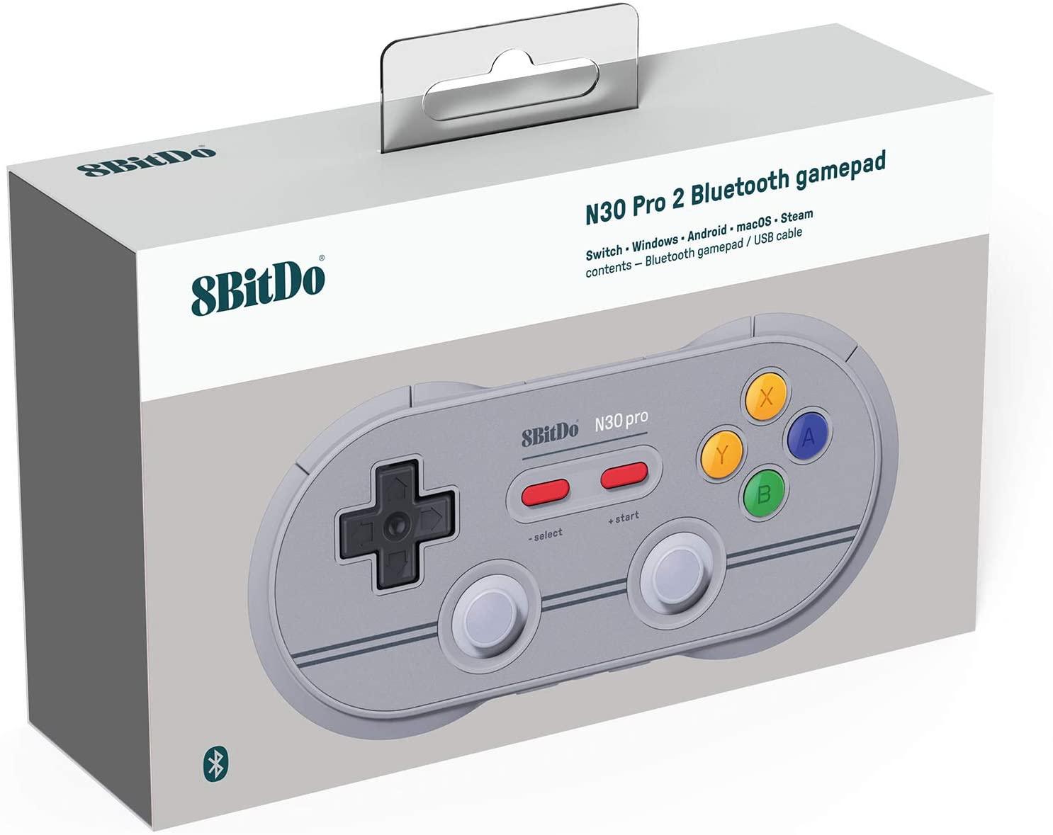 8Bitdo N30 Pro 2 Bluetooth Gamepad 6 Edition Gray (Switch/Windows/Android/MacOs/Steam)