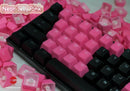 TAIHAO RUBBER DOUBLE SHOT BACKLIT GAMING KEYCAPS SET FOR CHERRY MX SWITCH TYPE (22-KEYS) (NEON JELLY PINK) - DataBlitz