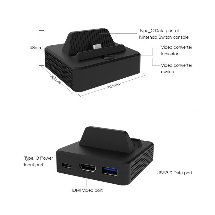 DOBE NSW VIDEO CONVERTER DOCK FOR N-SWITCH HDMI ADAPTOR (TNS-1828) - DataBlitz