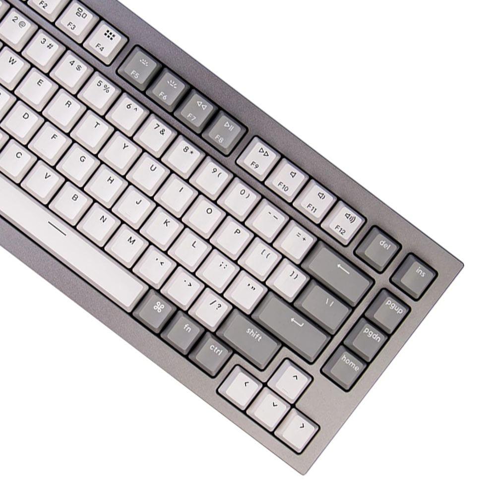 Keychron Q1 QMK Custom Mechanical Silver Grey Keyboard (Gateron Phantom Red Switch) (Q1D1) - DataBlitz