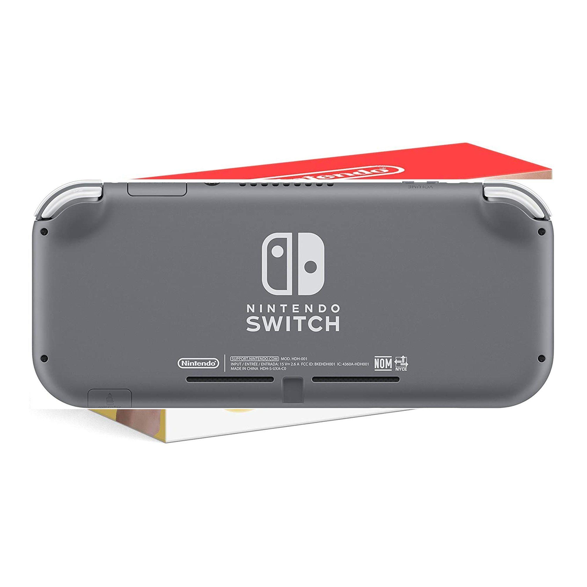 Nintendo Switch Lite Console Gray + Dobe Glass Film 9H (TNS-19118) Bundle - DataBlitz