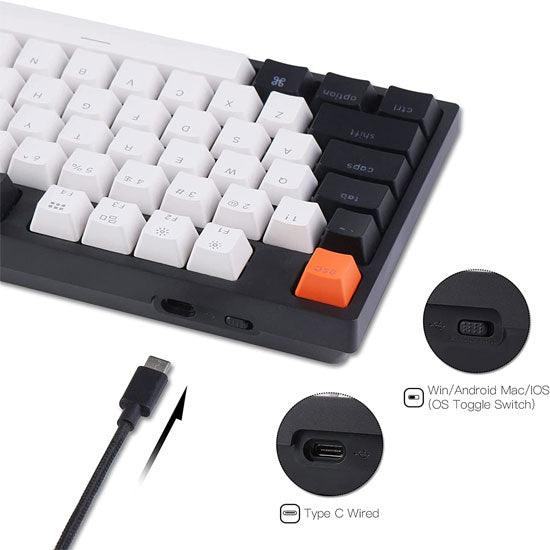 Keychron C1 87-Key Tenkeyless White Led Backlight Hot-Swappable Wired Mechanical Keyboard (Red Switch) (C1g1) - DataBlitz