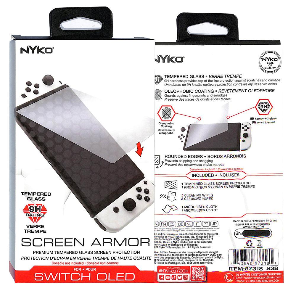NYKO NSW SCREEN ARMOR 9H TEMPERED GLASS FOR SWITCH OLED - DataBlitz