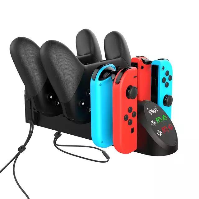 IPEGA 6 IN 1 DESKTOP CHARGER FOR N-SWITCH JOYCON AND N-SWITCH PRO CONTROLLER (PG-9187) - DataBlitz