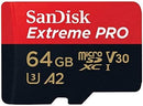 SANDISK Extreme Pro 64GB 200MB/S MICROSDXC UHS-1 Card With Adapter (SDSQXCU-064G-GN6MA) - DataBlitz
