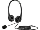 HP STEREO 3.5MM WIRED HEADSET G2 (BLACK) (428H6AA) - DataBlitz