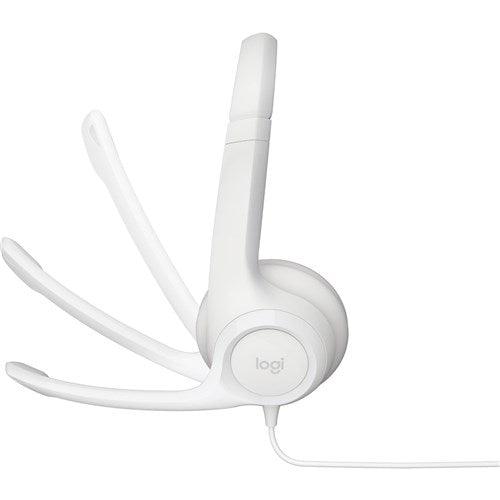Logitech H390 USB Computer Headset (Off-White) - DataBlitz
