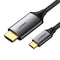 UGREEN USB-C To HDMI Cable 1.5M (Gray Black) (MM142/50570) - DataBlitz