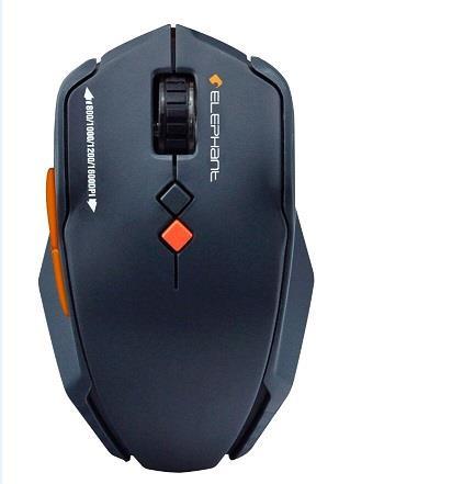 Ele Com Mouse Layout Elephant 2.4G Wireless Blue-Sensor Mouse (ELE-M521-Gray)