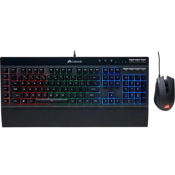 CORSAIR 4 IN 1 GAMING BUNDLE 2021 EDITION (K55 RGB PRO + MM100 MOUSE PAD + HARPOON RGB PRO MOUSE + HS50 PRO STEREO HEADSET) - DataBlitz