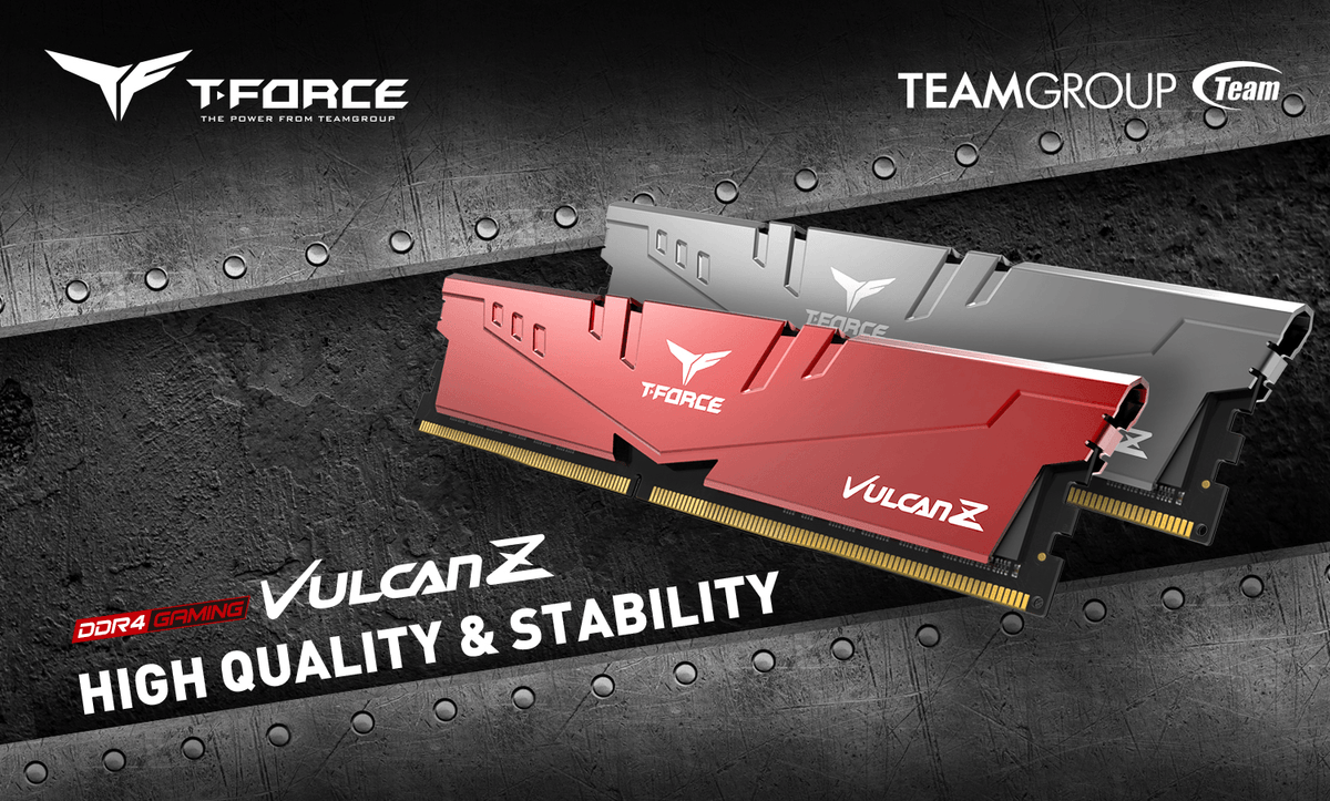 Teamgroup T-Force Vulcan Z 8GB DDR4 3200 MHZ Gaming Memory (TLZGD48G3200HC16C01) - DataBlitz