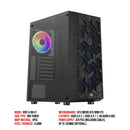 Aerocool Hive-G-BK-V1 ARGB Mid-Tower Case (Black) - DataBlitz