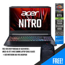 ACER NITRO 5 AN515-45-R77J 144HZ Gaming Laptop (Shale Black) | 15.6" IPS FHD 1920x1080 | RYZEN 7 5800H | 16GB DDR4 | 512GB SSD | RTX 3060 | WIN11 + ACER Notebook Bag VX15 Backpack - DataBlitz