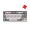 Keychron Q1 QMK Custom Mechanical Silver Grey Keyboard (Gateron Phantom Red Switch) (Q1D1)