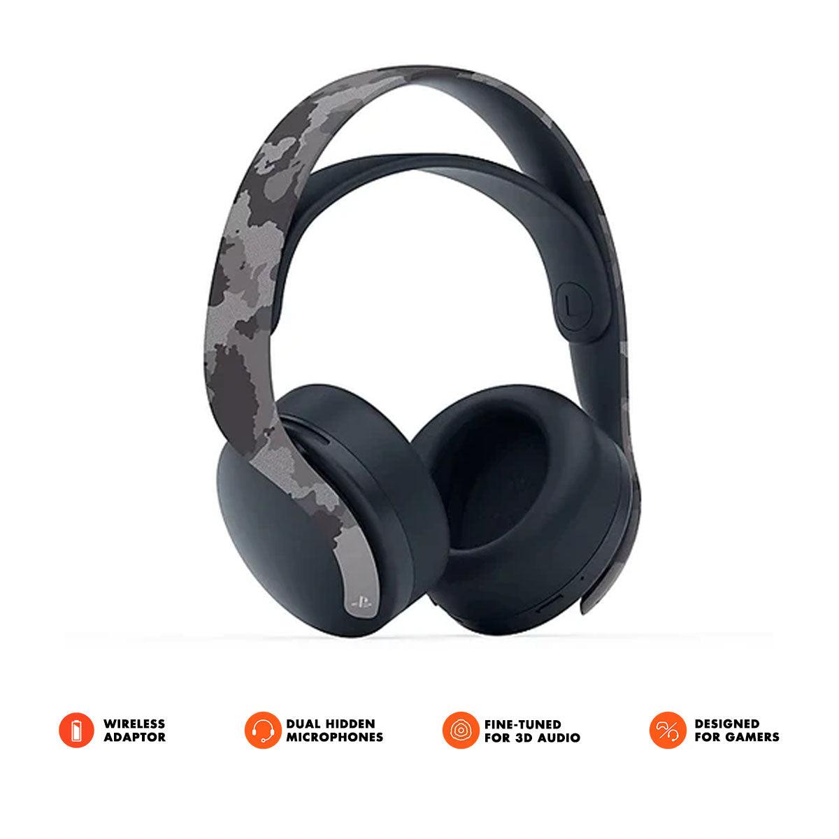PS5 Pulse 3D Wireless Headset For PS5/PS4 (CFI-ZWH1 06) (Grey Camouflage) Asian - DataBlitz
