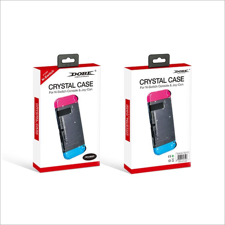 DOBE NSW CRYSTAL CASE CONSOLE & JOY-CON BLUE (TNS-1710) - DataBlitz