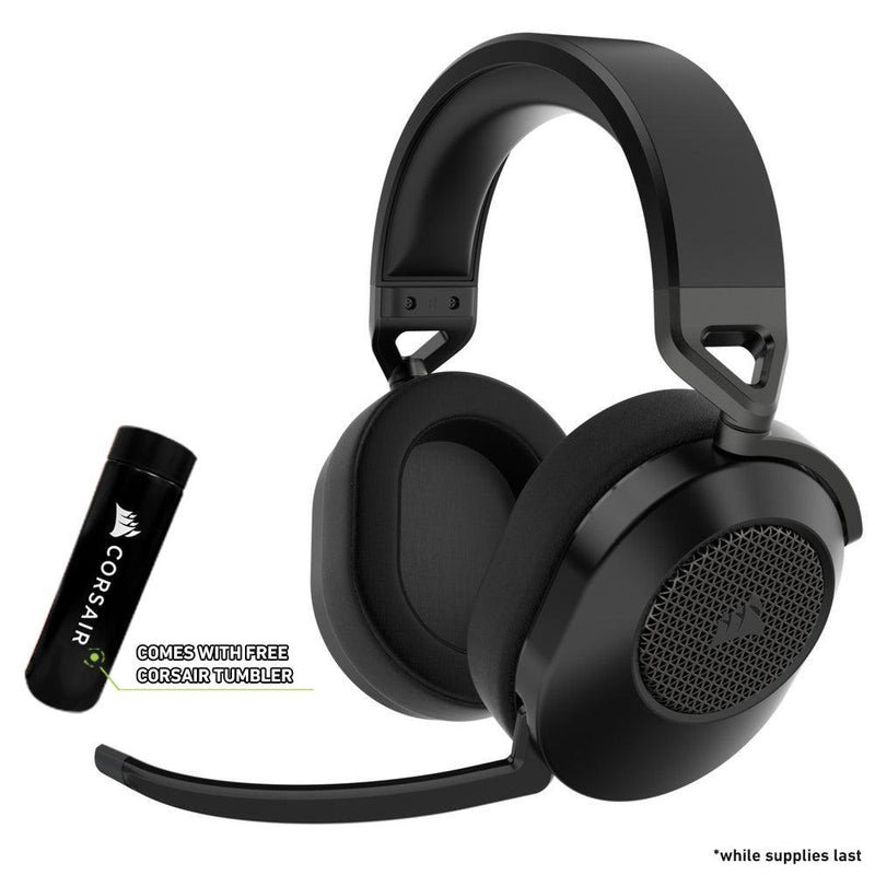 Corsair HS65 Wireless 2.4GHZ/BT 5.2/Dolby Audio 7.1 Lightweight Gaming Headset For PC/MAC/PS4/PS5 (Carbon) - DataBlitz