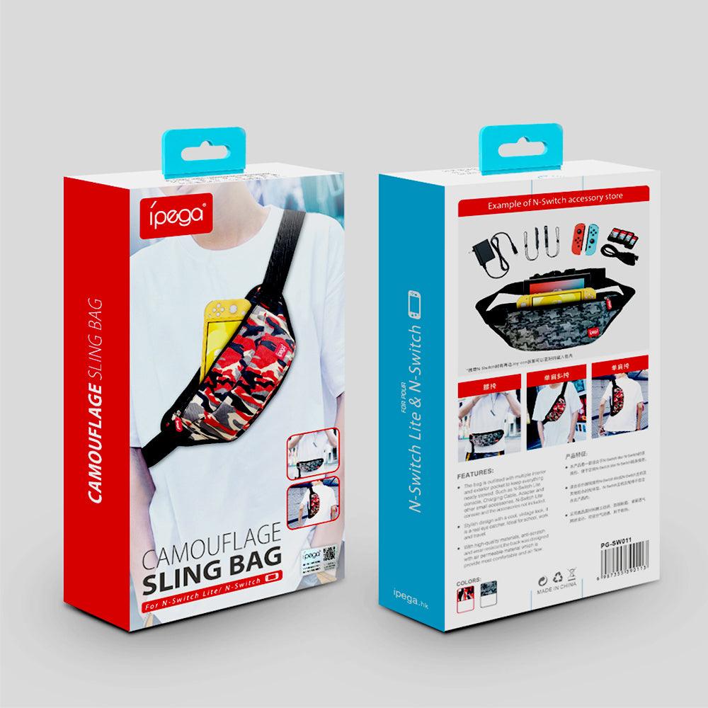 IPEGA CAMOUFLAGE SLING BAG FOR N-SWITCH LITE/N-SWITCH (RED) (PG-SW011) - DataBlitz