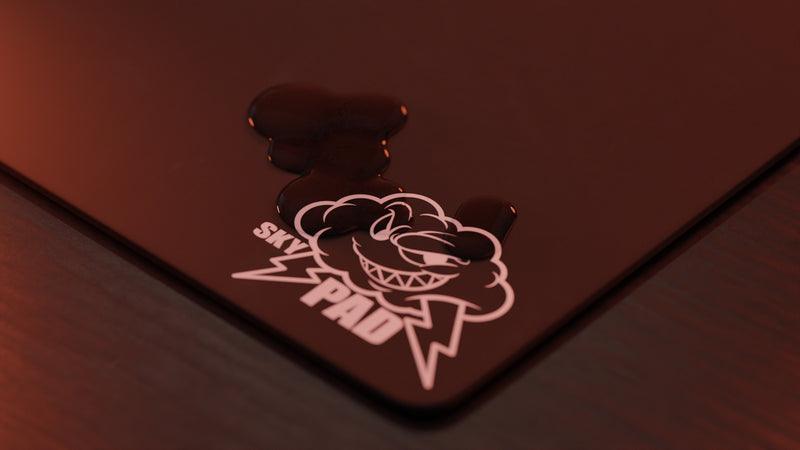 Skypad Glass Mousepad 3.0 - Black Cloud - DataBlitz