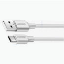 UGREEN USB-A 2.0 TO USB-C CABLE NICKEL PLATING 1M CHARGING AND DATA CABLE (WHITE) (US287/60121) - DataBlitz