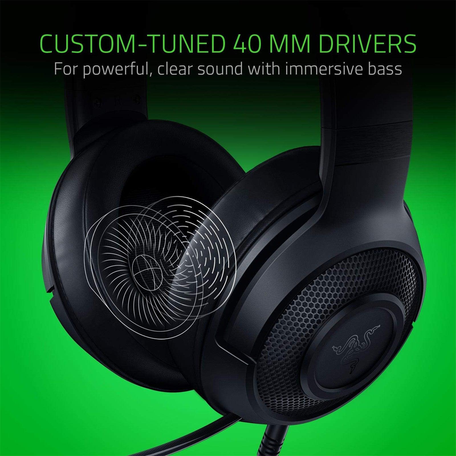 RAZER KRAKEN X MULTI-PLATFORM WIRED GAMING HEADSET (BLACK) - DataBlitz