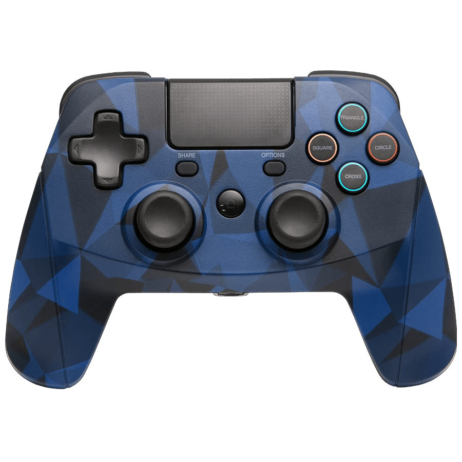 SNAKEBYTE PS4 GAMEPAD 4 S WIRELESS CAMOUFLAGE BLUE FOR (PS4/SLIM/PRO) - DataBlitz
