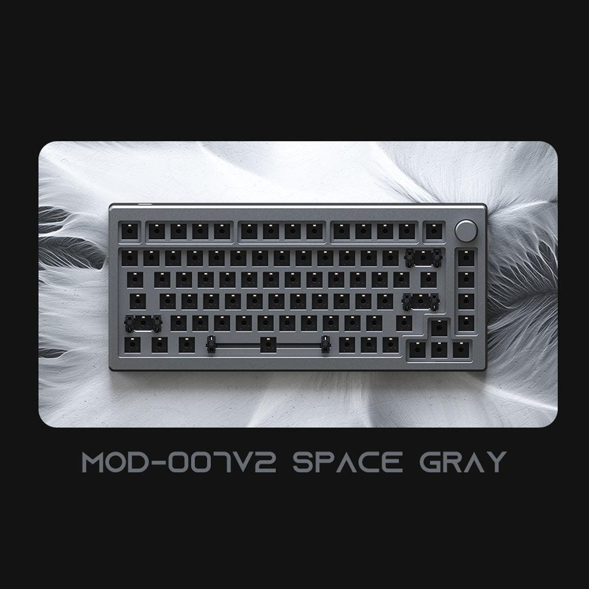 AKKO MOD007 V2 RGB Hot-Swappable Mechanical Keyboard DIY Kit With Gasket Mount Structure (Space Gray) - DataBlitz