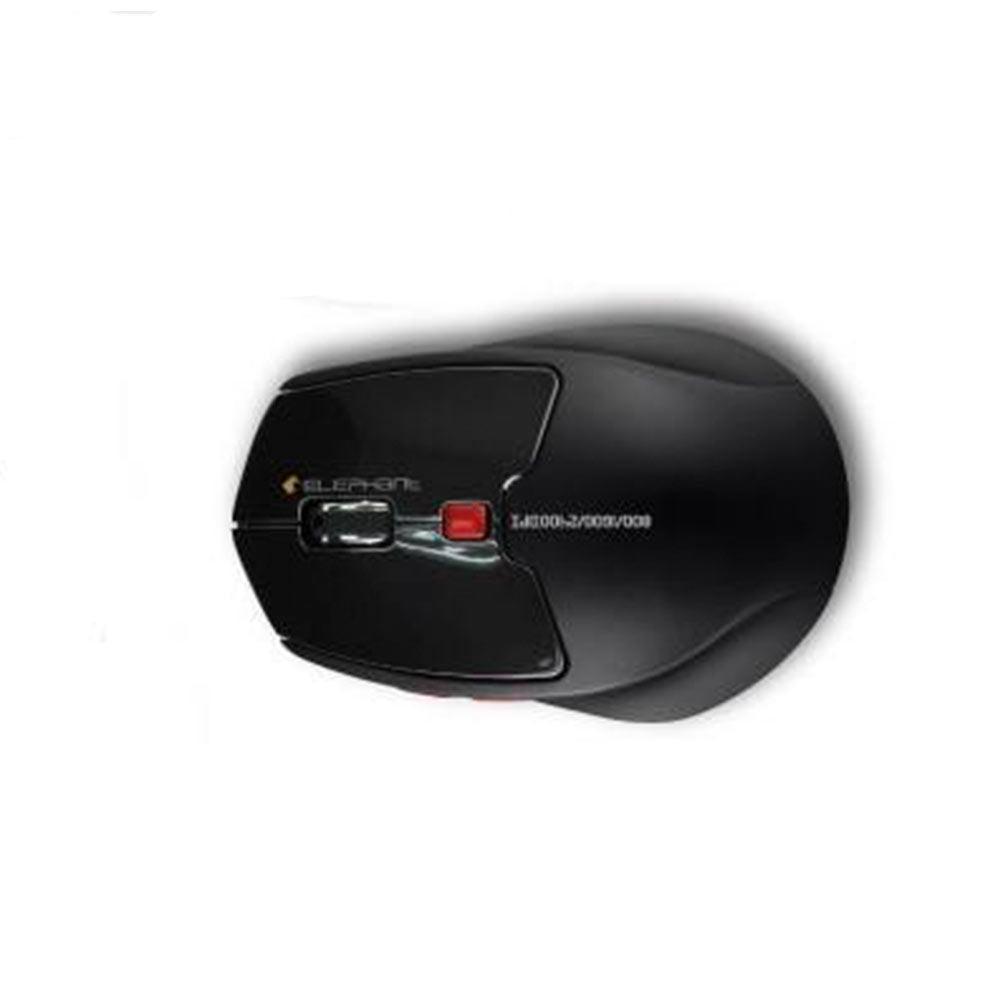 ELEPHANT 2.4G RECHARGEABLE WIRELESS MOUSE (ELE-M523-BLACK) - DataBlitz