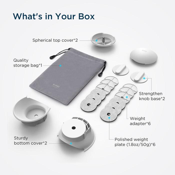 KIWI Design VR Weight Controller Compatible With Quest 2 (Stock Controllers Not Included) (White) (KW-Q37-2.1-US) - DataBlitz