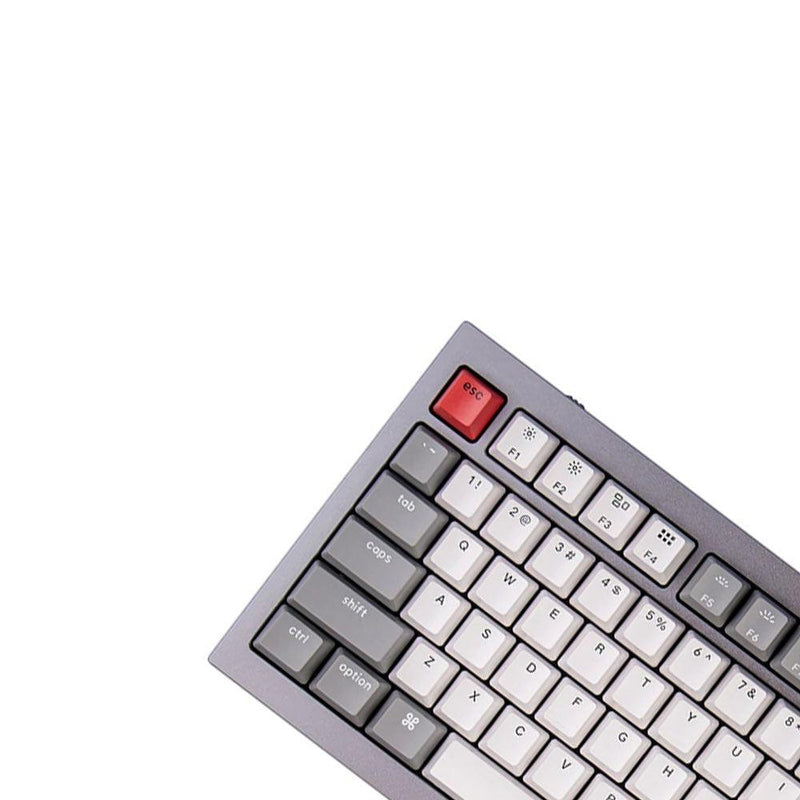 Keychron Q1 QMK Custom Mechanical Silver Grey Keyboard (Gateron Phantom Brown Switch) (Q1D3) - DataBlitz