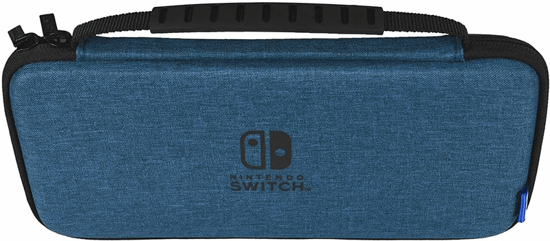 HORI NSW SLIM HARD POUCH PLUS FOR NINTENDO SWITCH / NINTENDO SWITCH OLED MODEL (BLUE) (NSW-811) - DataBlitz