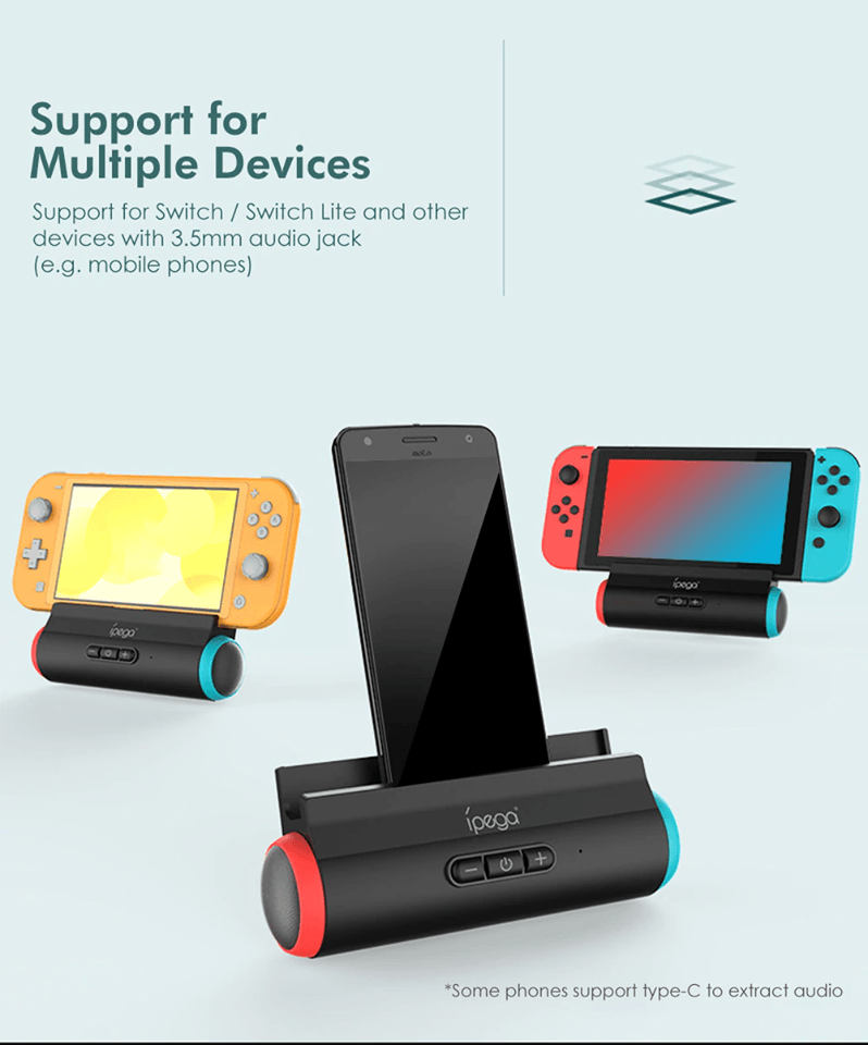 IPEGA SUPERB SPEAKER CHARGING DOCK FOR N-SWITCH / N-SWITCH LITE (PG-9171) - DataBlitz