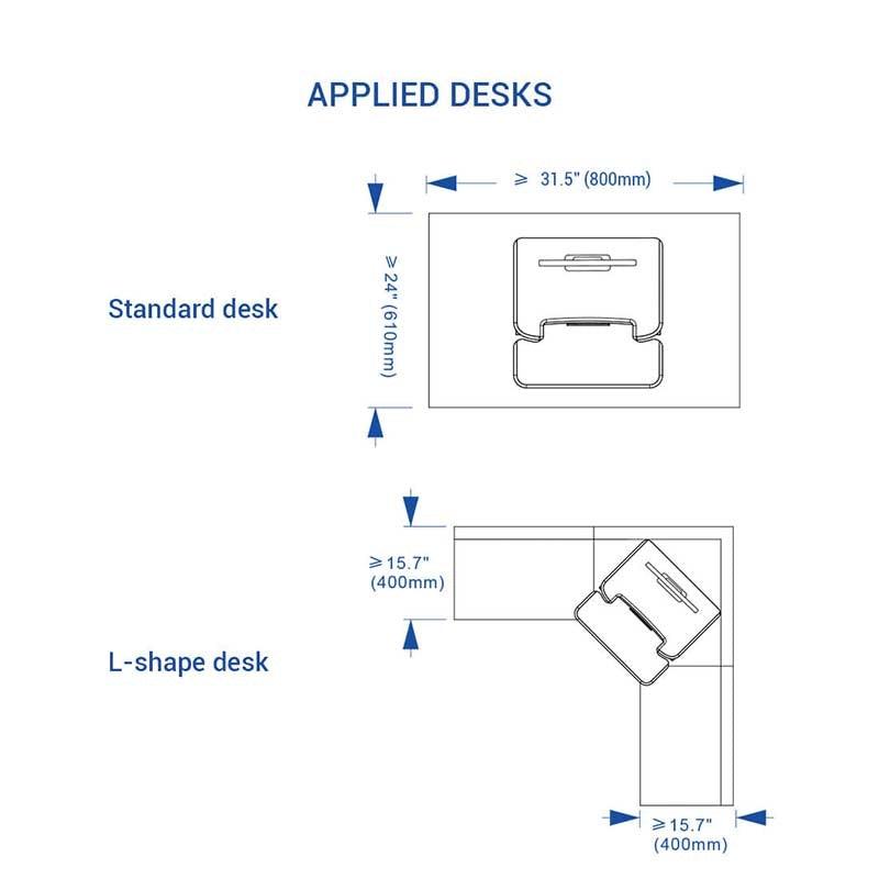 FLEXISPOT STANDING DESK CONVERTER 28-INCHES (M6-BLACK) - DataBlitz