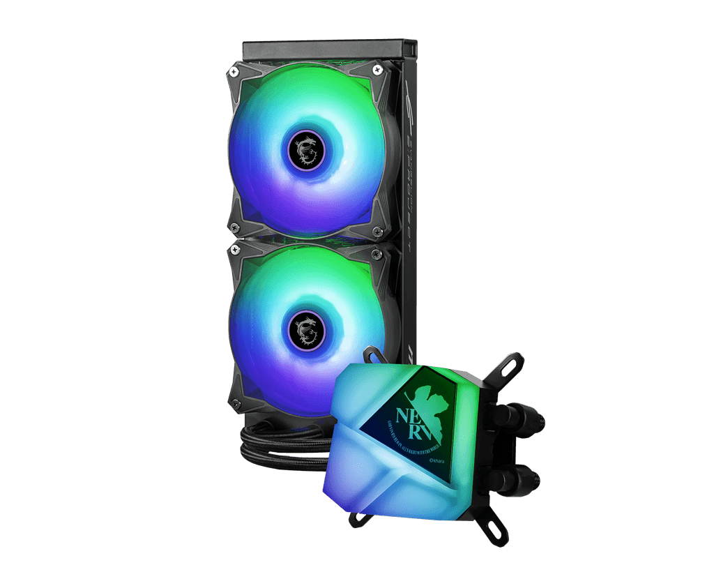 MSI MAG Coreliquid C240 Eva E-Project ARGB Liquid CPU Cooler - DataBlitz