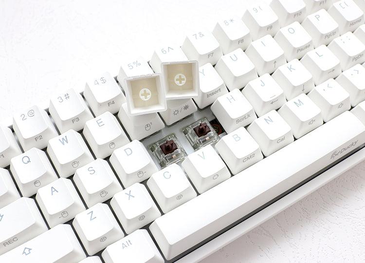 DUCKY ONE 2 MINI WHITE CASE RGB LED PBT DOUBLE SHOT MECHANICAL KEYBOARD (CHERRY MX RGB RED SWITCH) (DKON2061ST-RUSPDWWT1) - DataBlitz