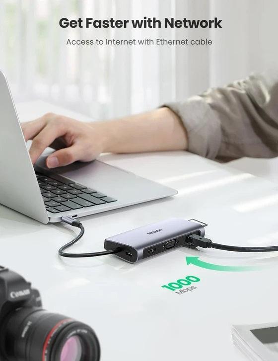UGREEN USB-C 10-IN-1 MULTIFUNCTIONAL ADAPTER (SPACE GRAY) (CM179/80133) - DataBlitz